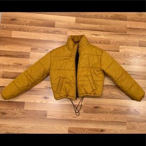 Mustard Yellow Puffer Jacket